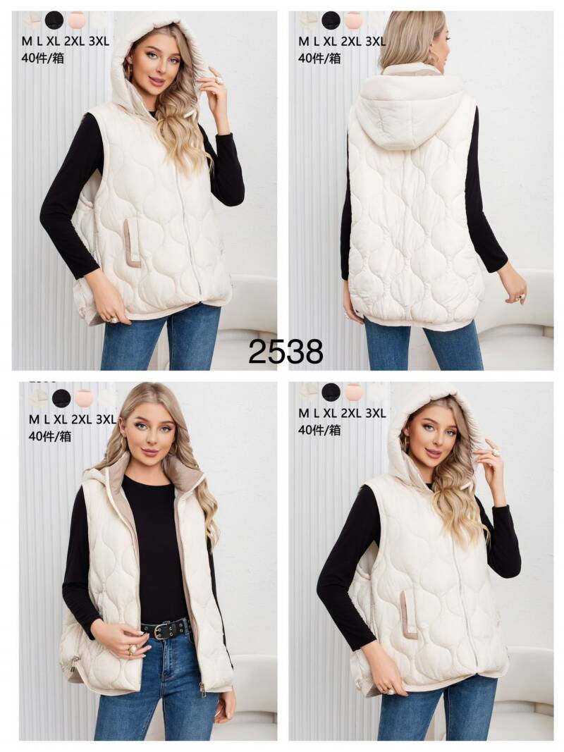 Kamizelki damskie Roz M-3XL, Mix Kolor .Paczka 5 szt